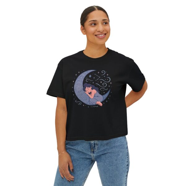 Mandala Moon and Stars Design Tee - Image 3